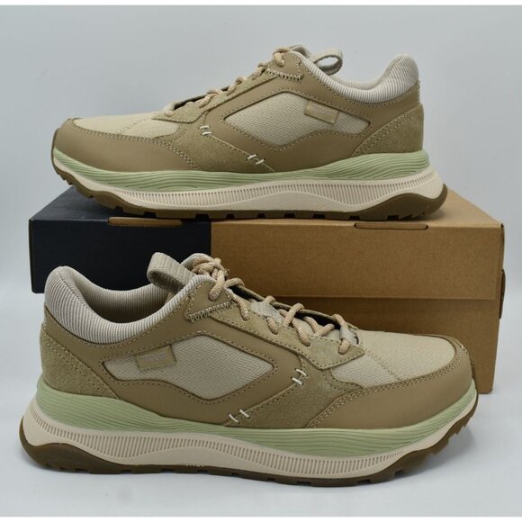 Teva Womens Size 8.5 Terrawave Brown Green Leather Lace Up Sneakers Shoes - Picture 8 of 11